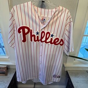Men’s Size Large Majestic Philadelphia Phillies Jersey
